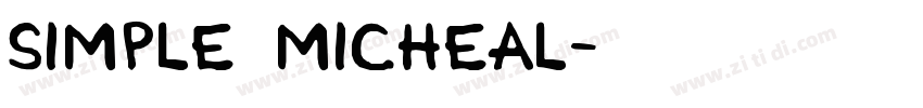 simple micheal字体转换
